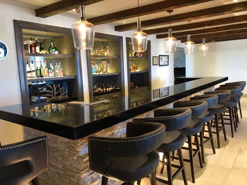 Our friendly bartender delighted to serve guests at El Estribo Ranch